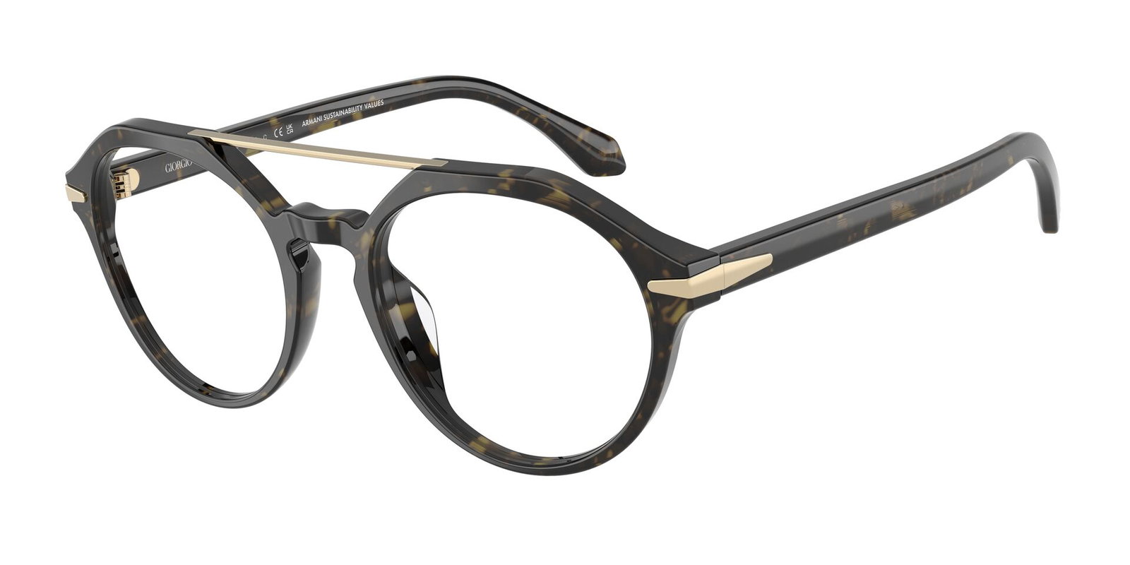 Das Bild zeigt die Giorgio Armani Fassung Giorgio Armani Fassung AR7278U 6233 leicht seitlich.